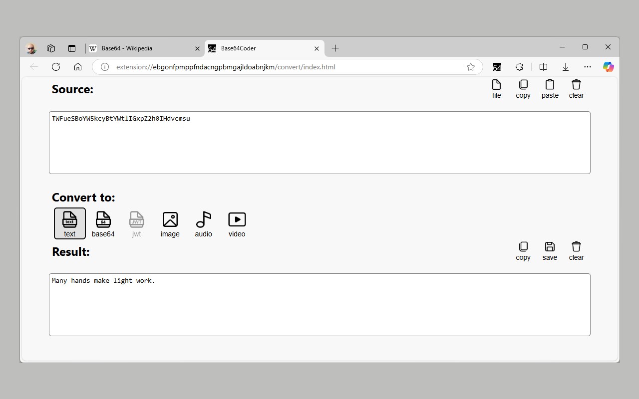 Base64Coder: 编码、解码和JWT检查器 - 截图 2