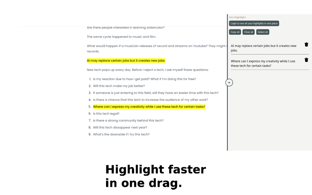ZenHighlight - 截图 2