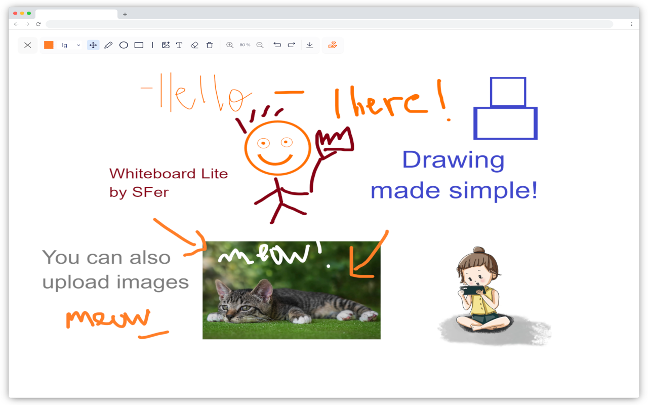 Whiteboard Lite - Simple, Quick Drawing - 截图 1