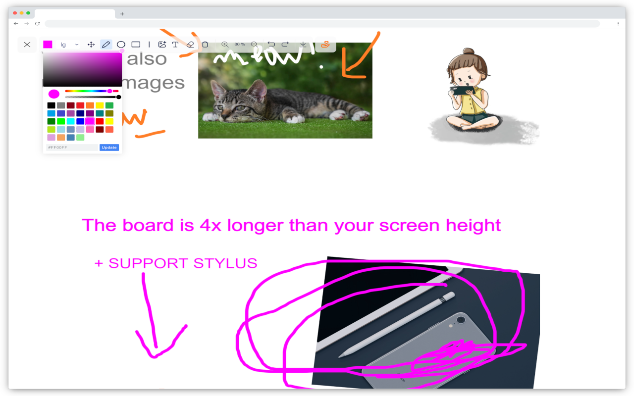 Whiteboard Lite - Simple, Quick Drawing - 截图 4