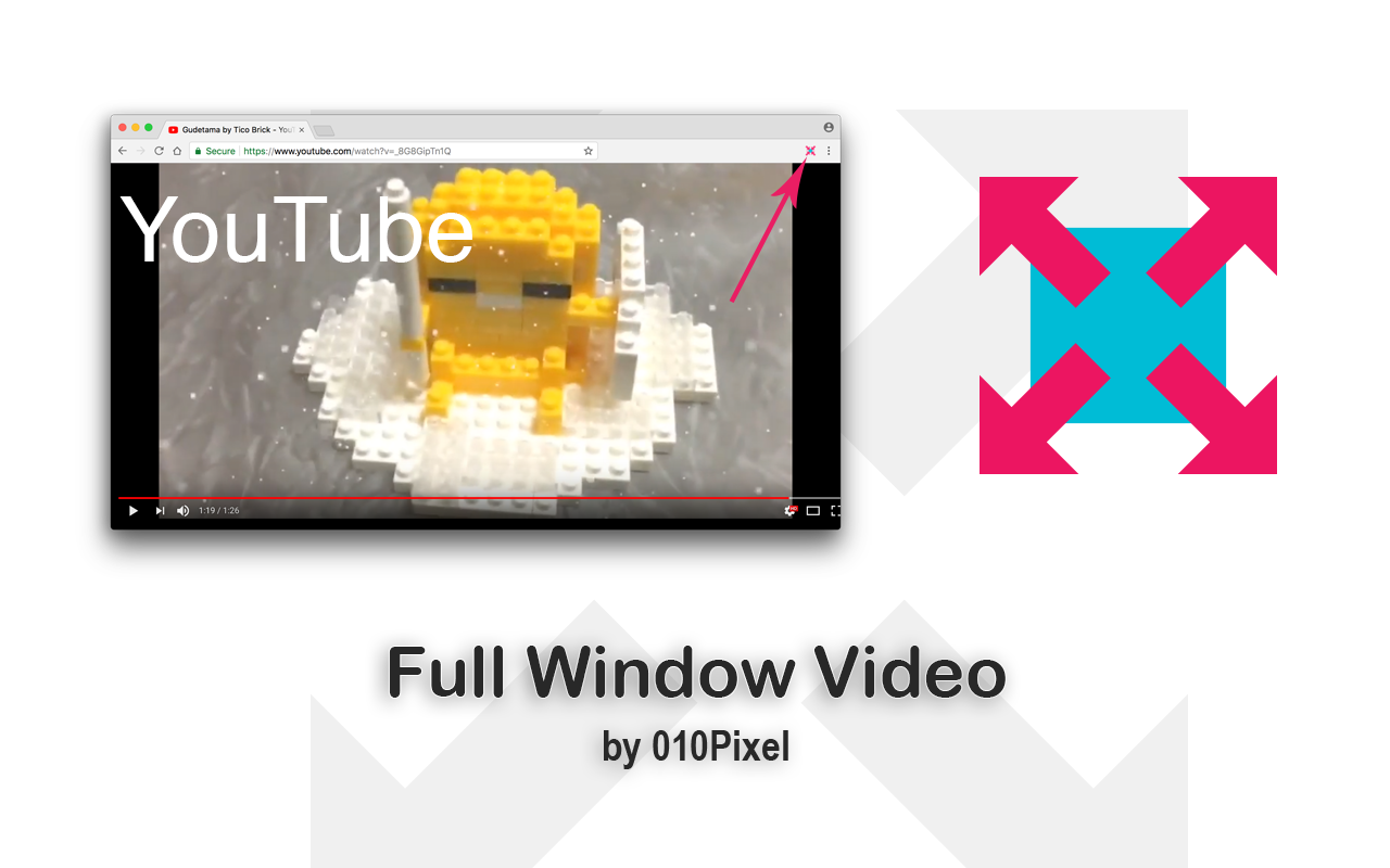 Full Screen Video for Youtube and more - 截图 1