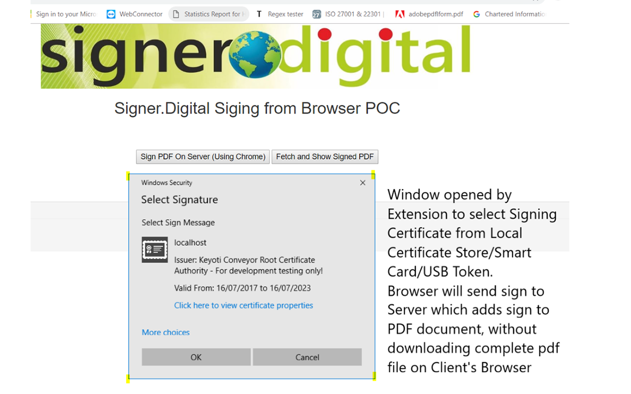 Signer.Digital Digital Signature, PKI - 截图 2