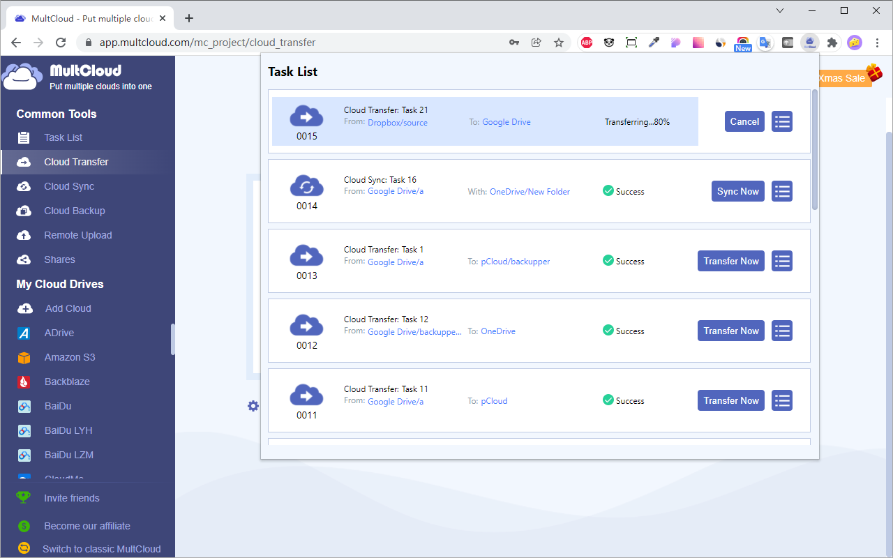 Transfer Google Drive to Onedrive - 截图 3