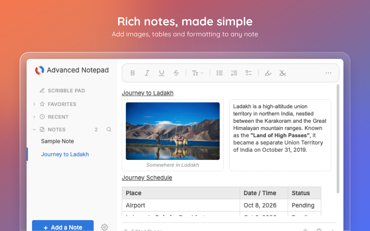 Advanced Notepad - 截图 1