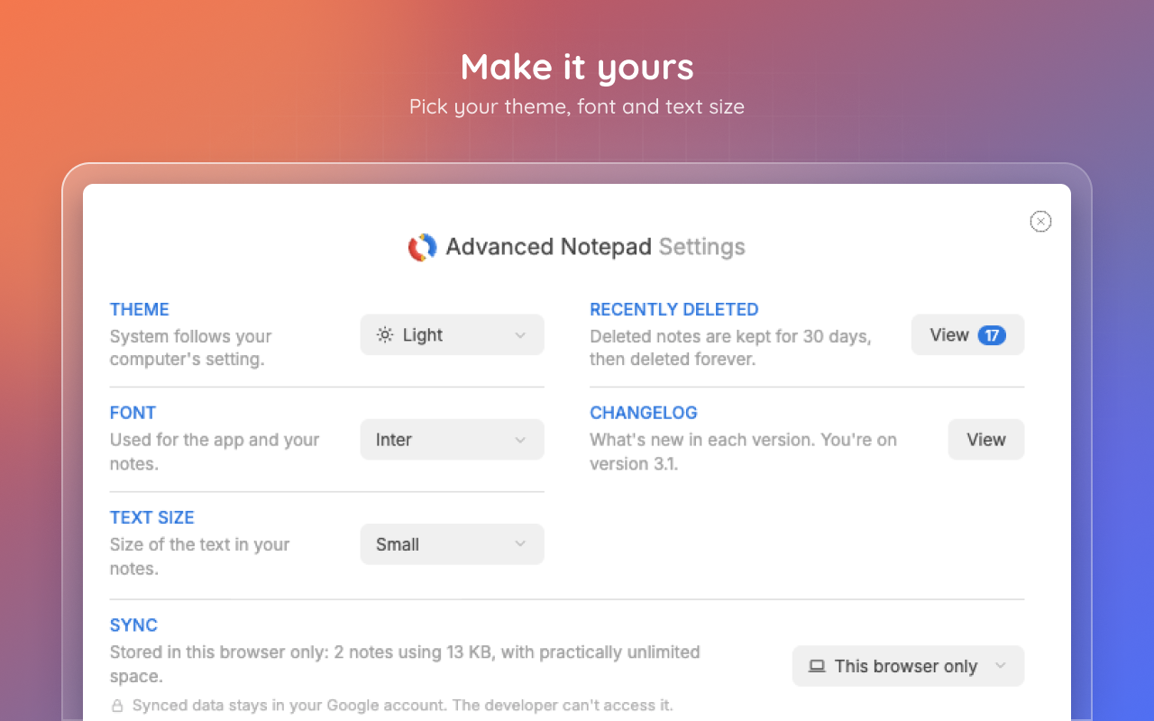 Advanced Notepad - 截图 4