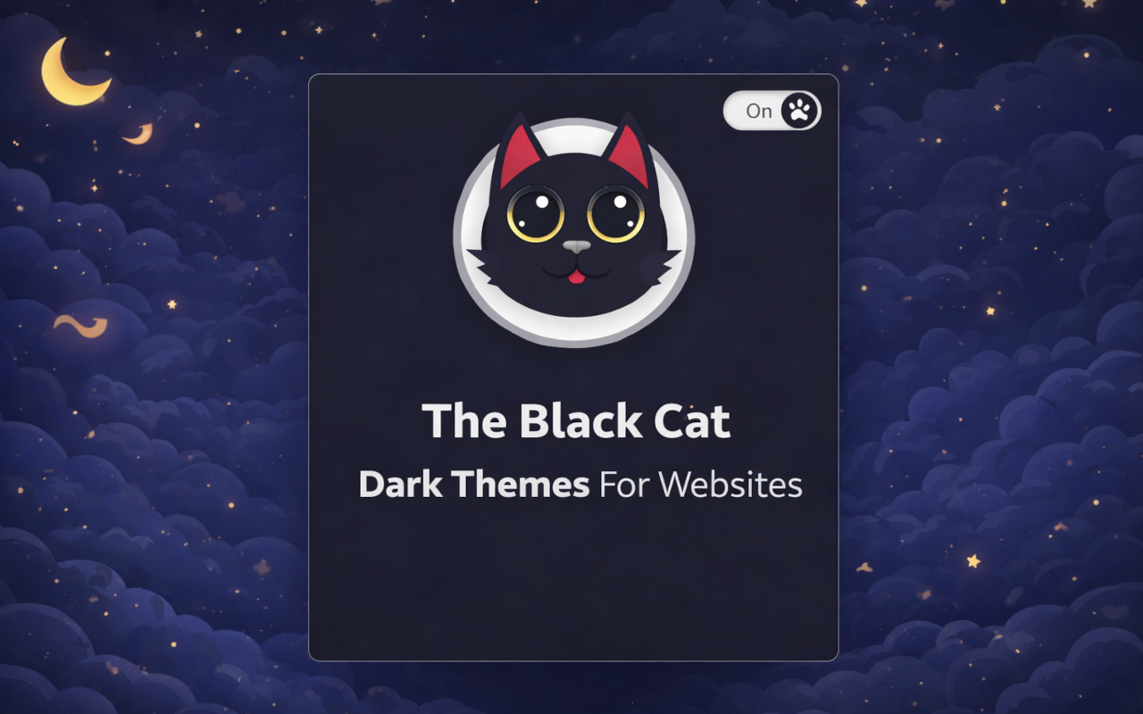 The Black Cat - Dark Themes For WebSites - 截图 3