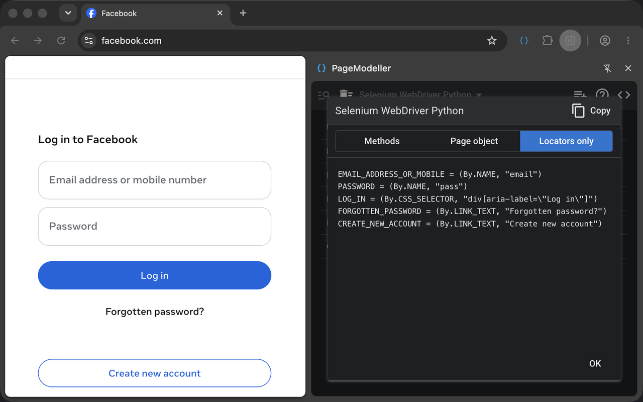 Page Modeller (Playwright, Selenium, Puppeteer etc.) - 截图 3