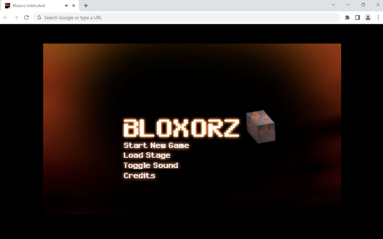 Bloxorz Unblocked for Chrome - 截图 1