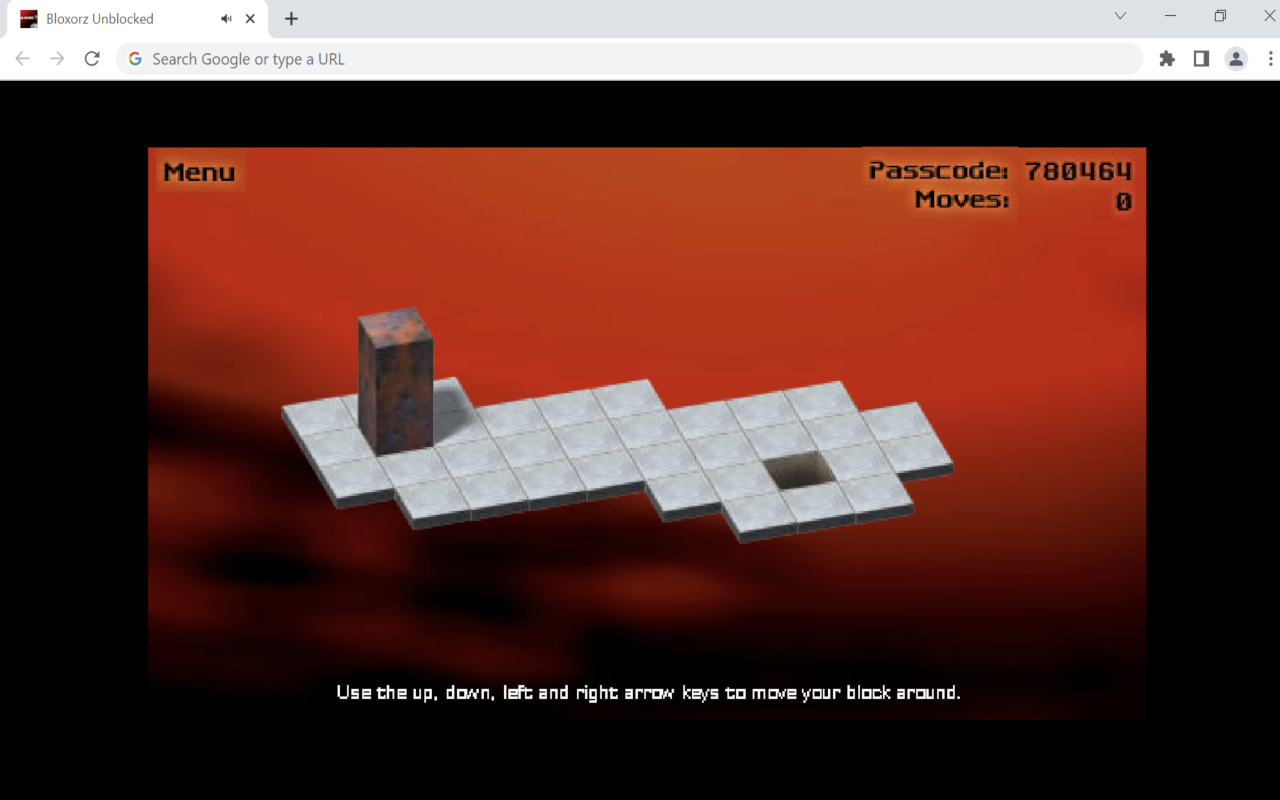 Bloxorz Unblocked for Chrome - 截图 2