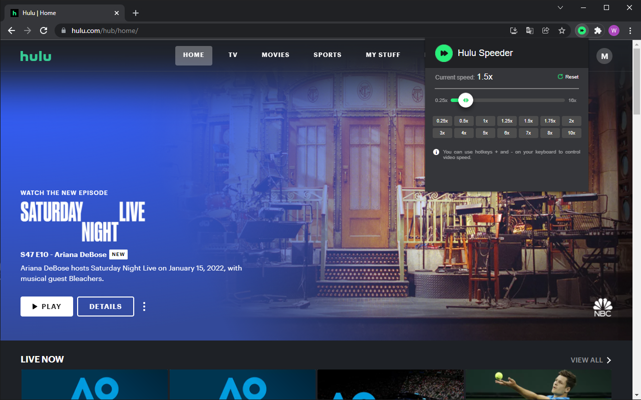Hulu Speeder: adjust playback speed [QVI] - 截图 1
