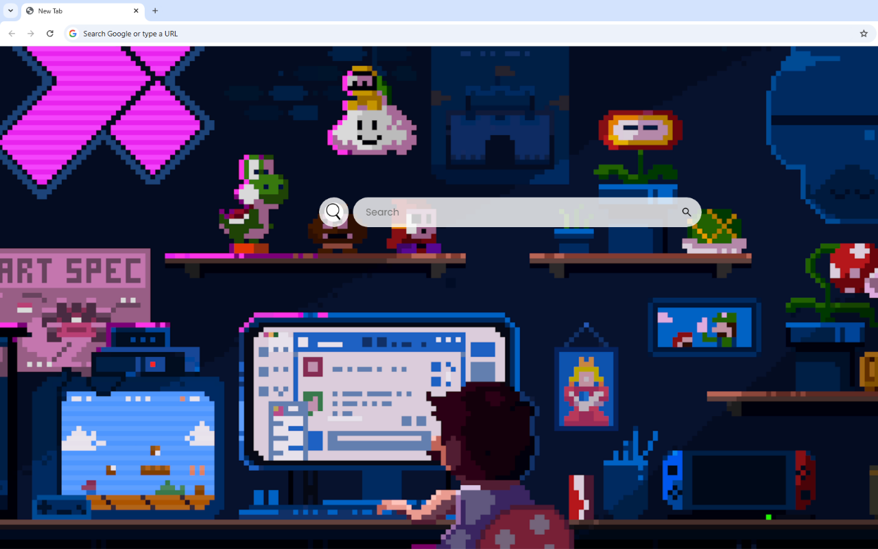 Super Mario Pixel Live Wallpaper - 截图 2