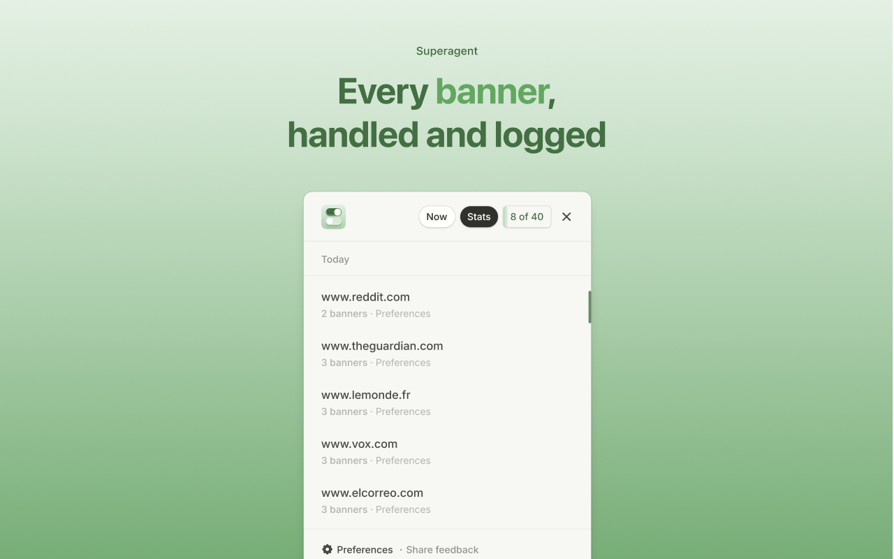 superagent - Automatic cookie consent - 截图 5