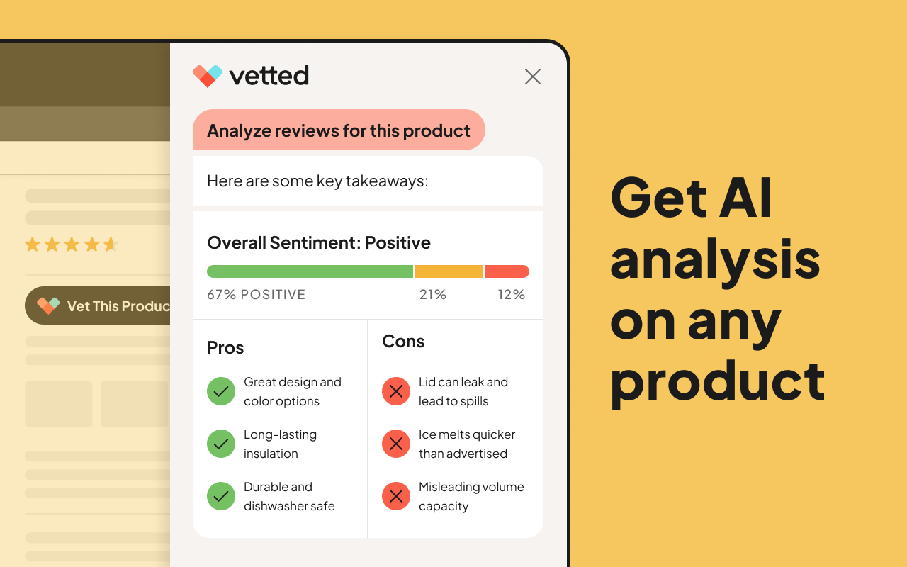 Vetted AI: Your Shopping Agent - 截图 3