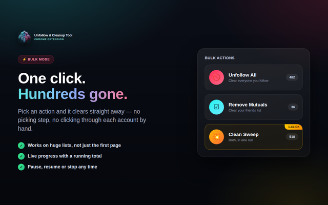 TikTok Unfollow Tool – Following & Friends - 截图 2