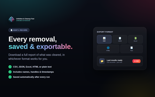 TikTok Unfollow Tool – Following & Friends - 截图 5