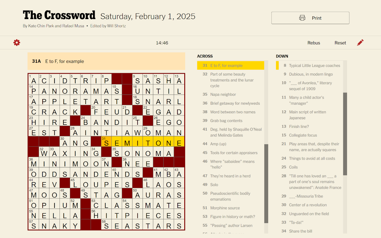 NYT Crossword Dark Mode - 截图 3