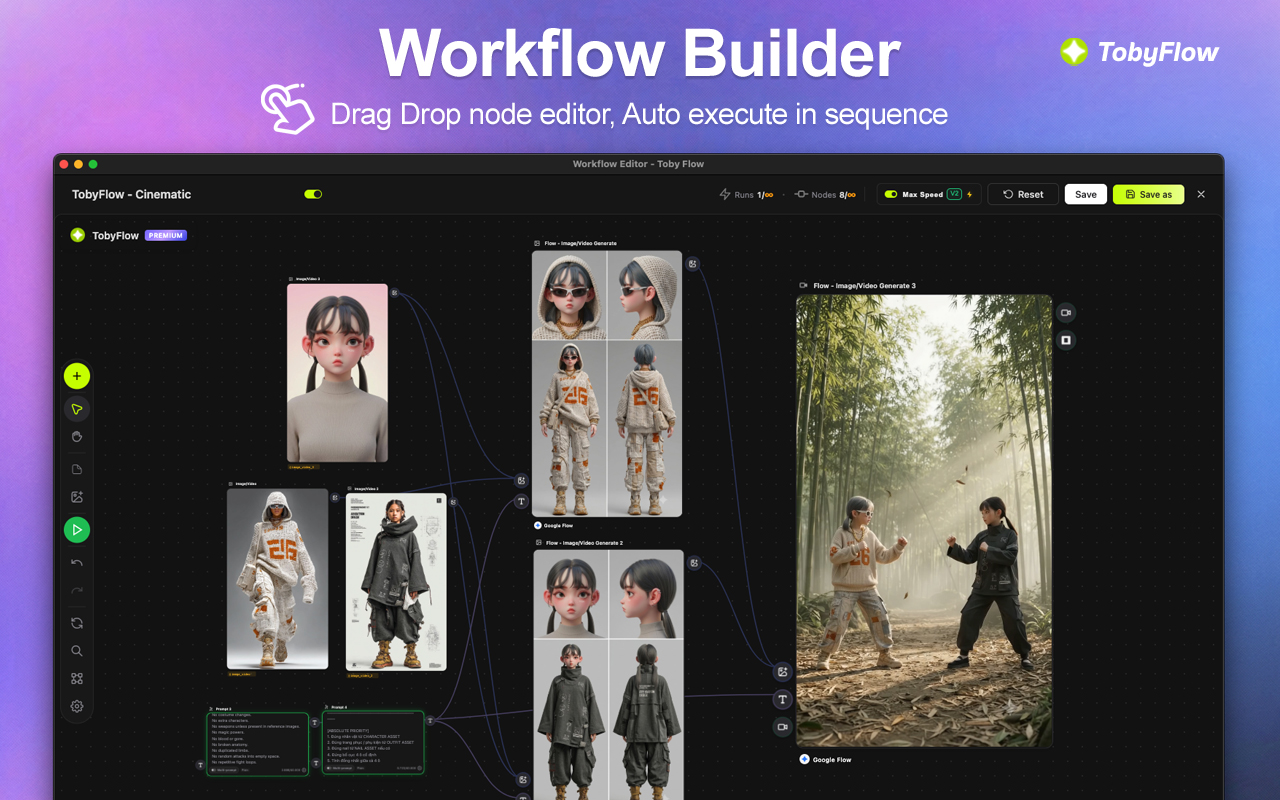 TobyFlow - Auto Flow, Auto ChatGPT, Auto Grok, Auto Muse & AI Workflows - 截图 3