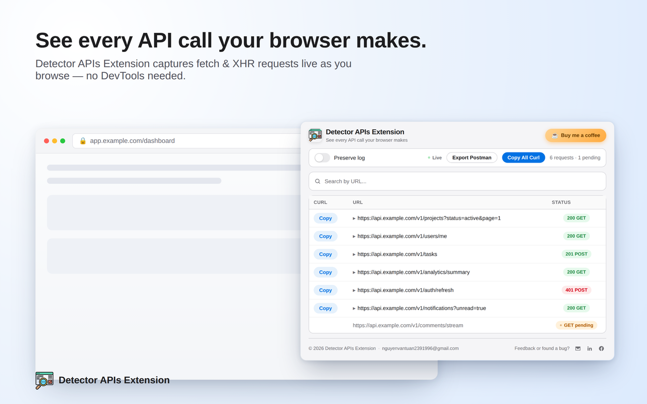 Detector APIs Extension - 截图 1