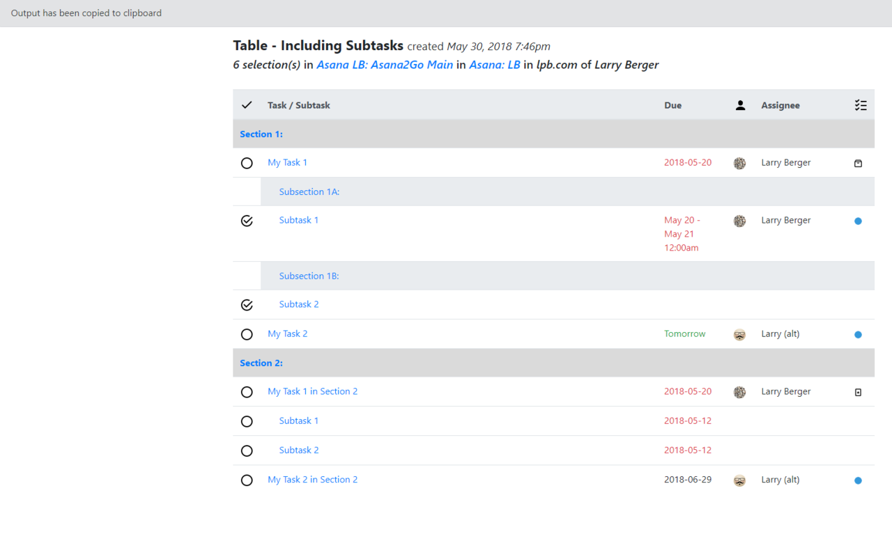 Asana2Go - 截图 3