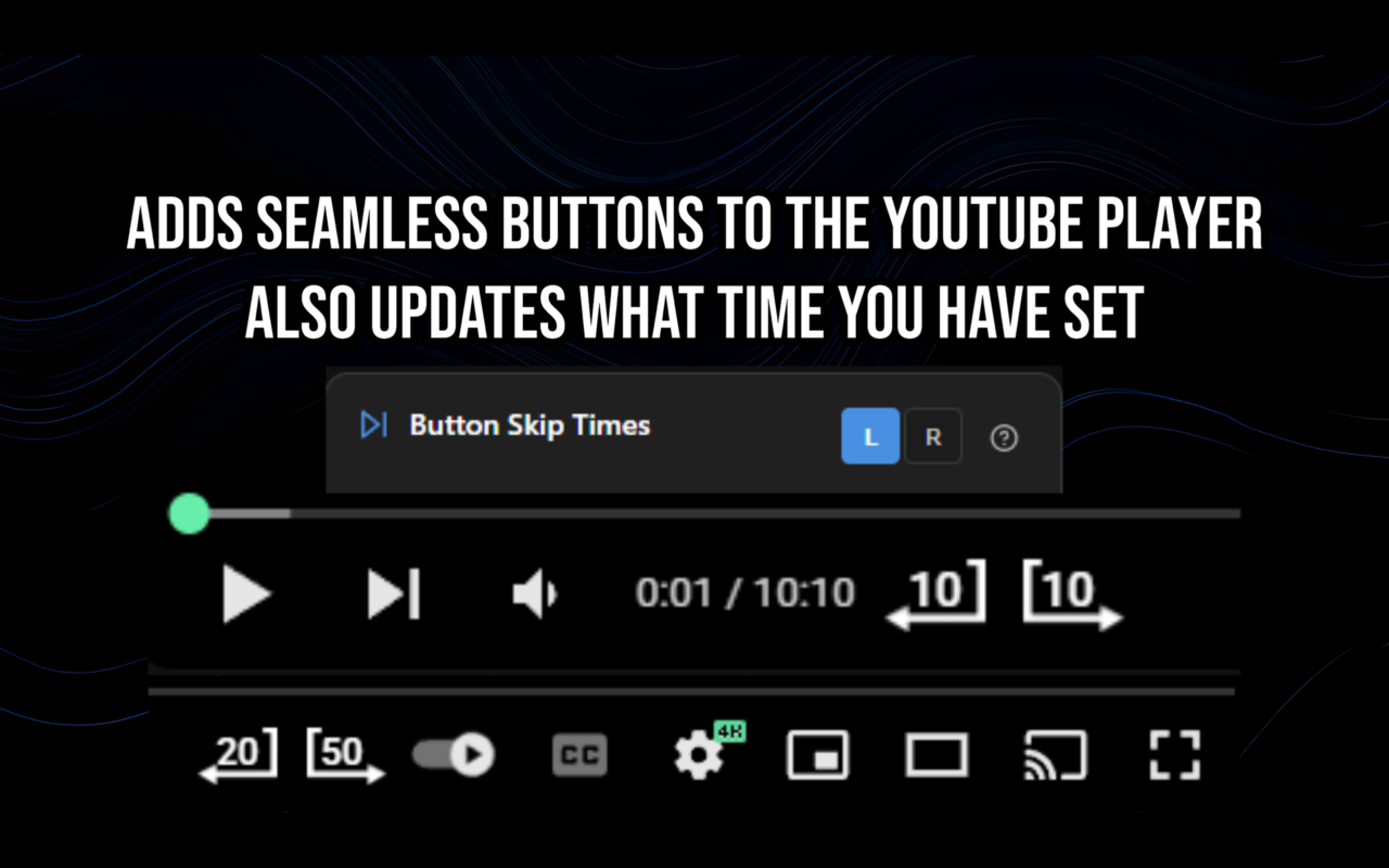 YouTube Fast Forward & Rewind - 截图 1
