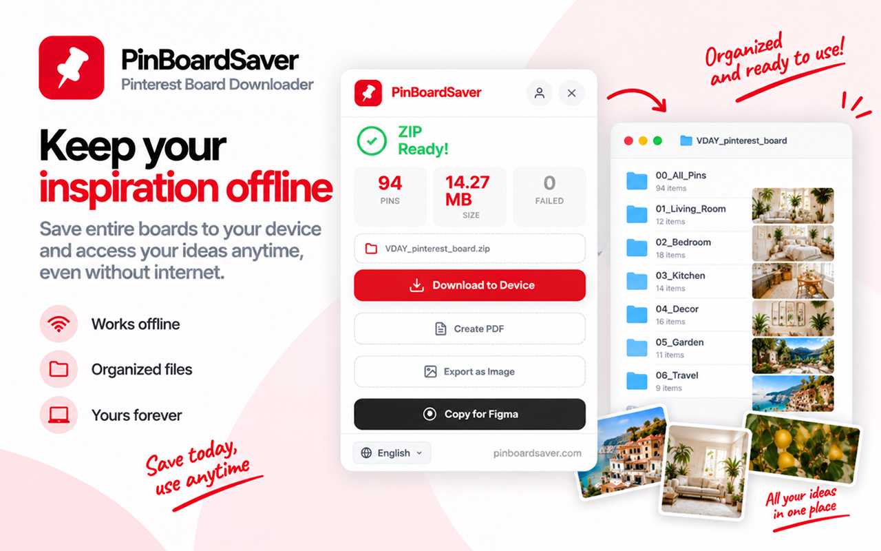 PinBoardSaver - Pinterest画板下载器 - 截图 2