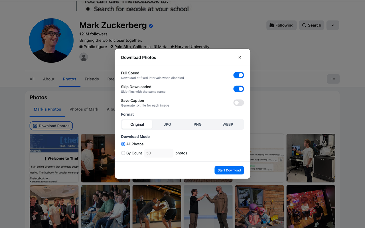 FB 照片下载器 - 截图 3