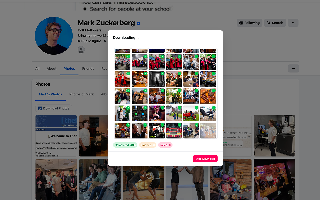 FB 照片下载器 - 截图 4