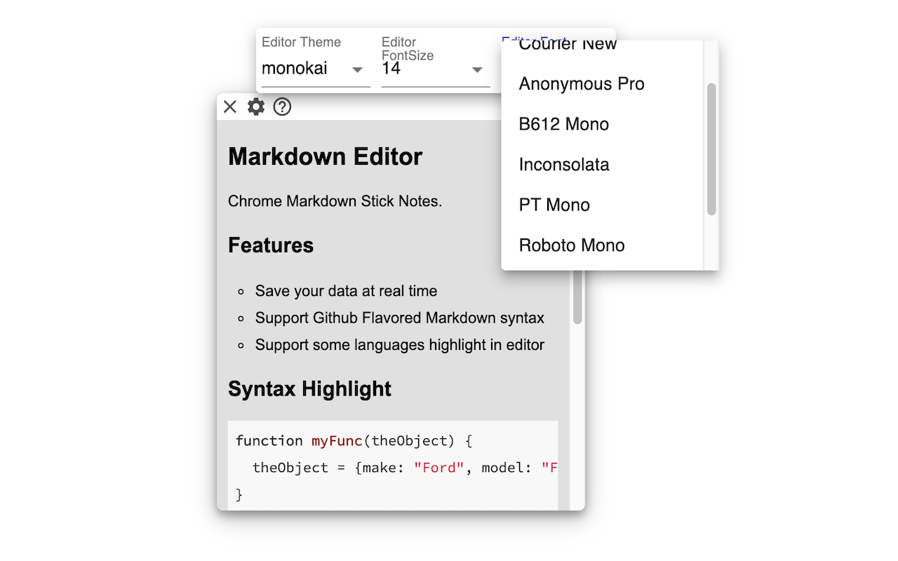Markdown Sticky Notes - 截图 3
