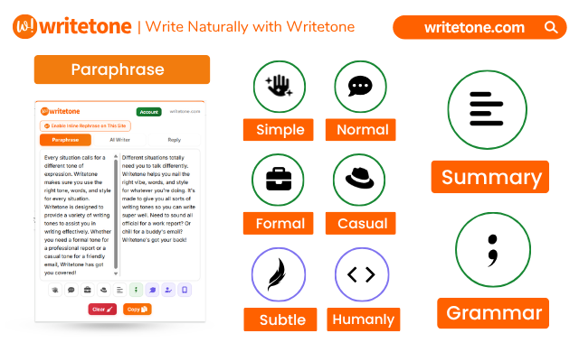 Writetone: AI Writing Assistant & Grammar Fix - 截图 2