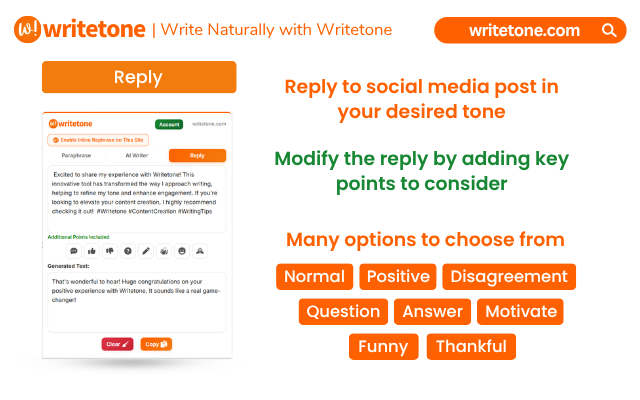 Writetone: AI Writing Assistant & Grammar Fix - 截图 4
