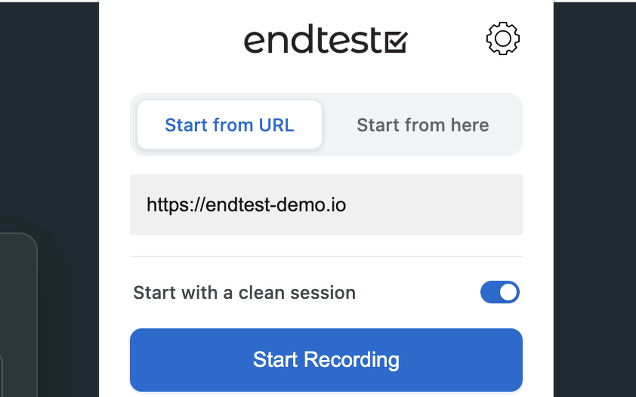 Endtest – Web Test Recorder - 截图 1
