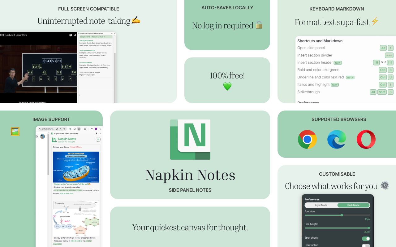Napkin Notes • Side panel notes - 截图 4