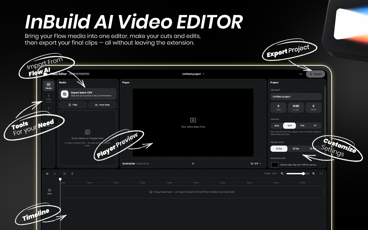 Flow Automator - Bulk AI Video Generation Toolkit for Google Flow & VEO AI - 截图 5