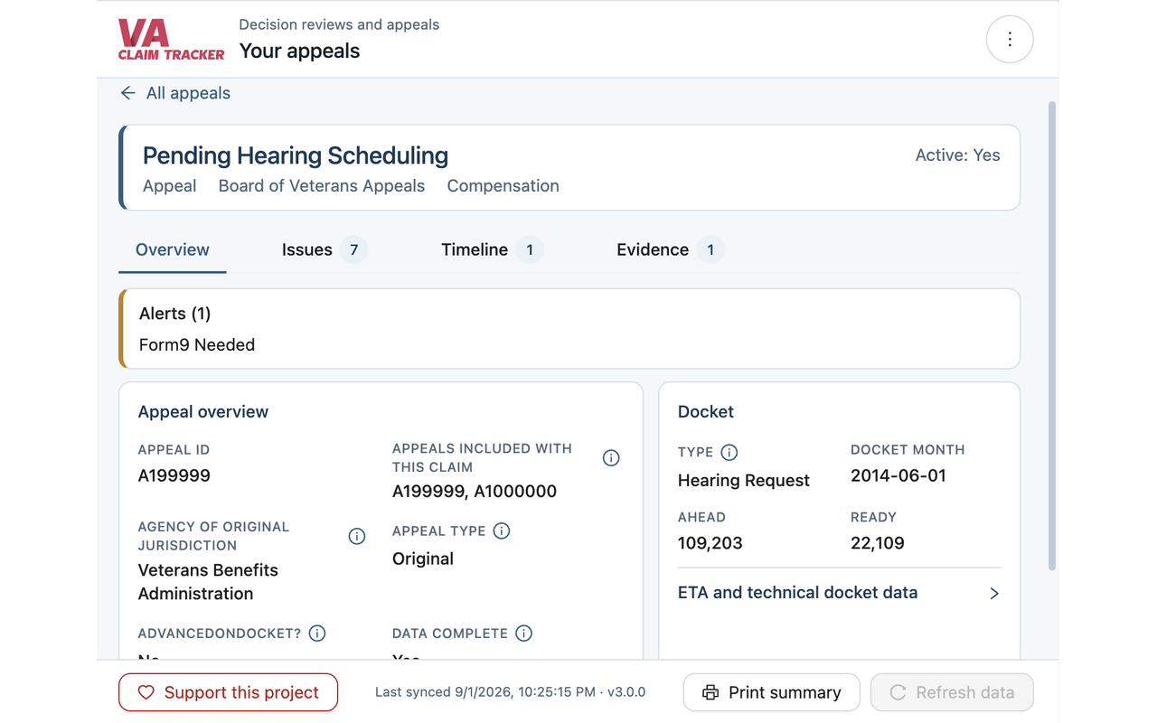 VA Claim Tracker - 截图 5