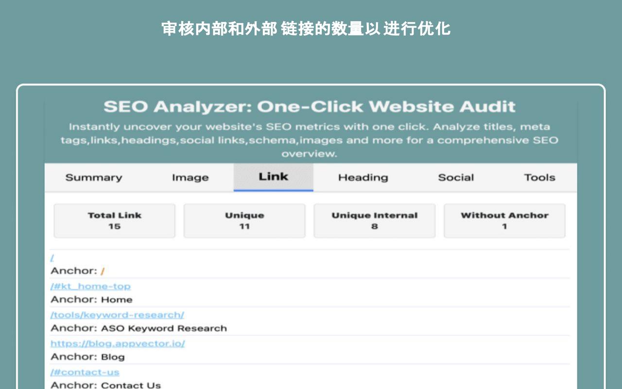SEO分析器:一键网站审计 - 截图 3