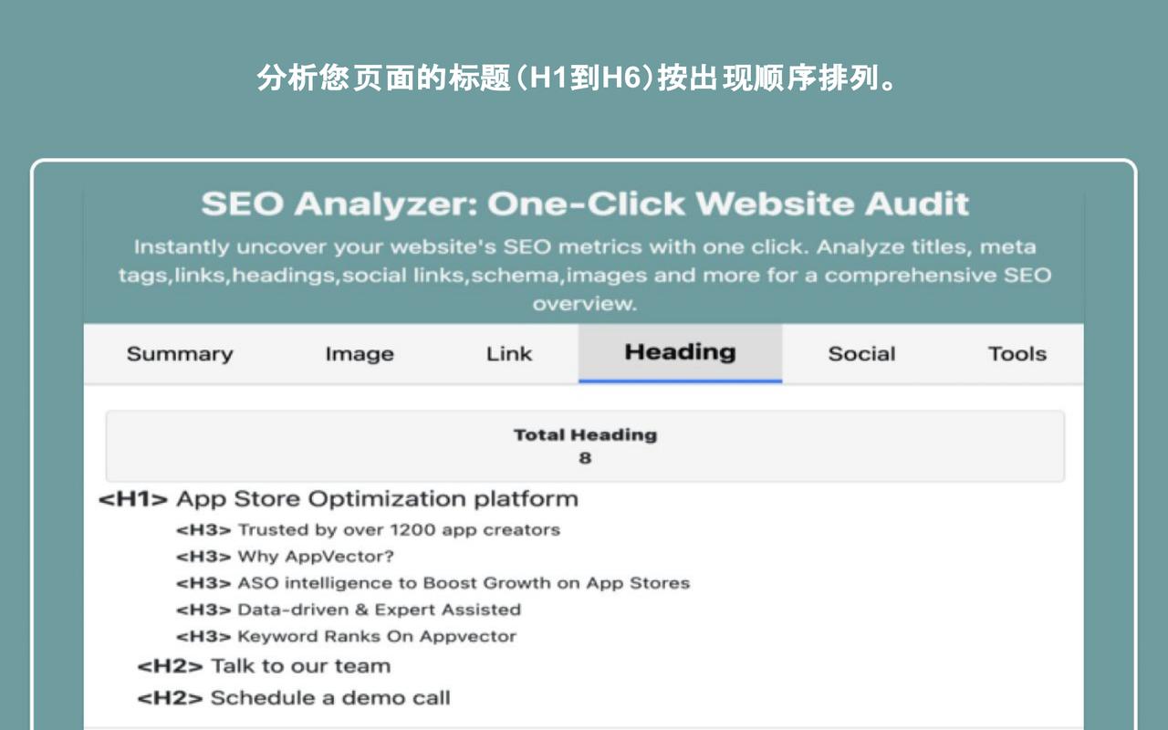 SEO分析器:一键网站审计 - 截图 4