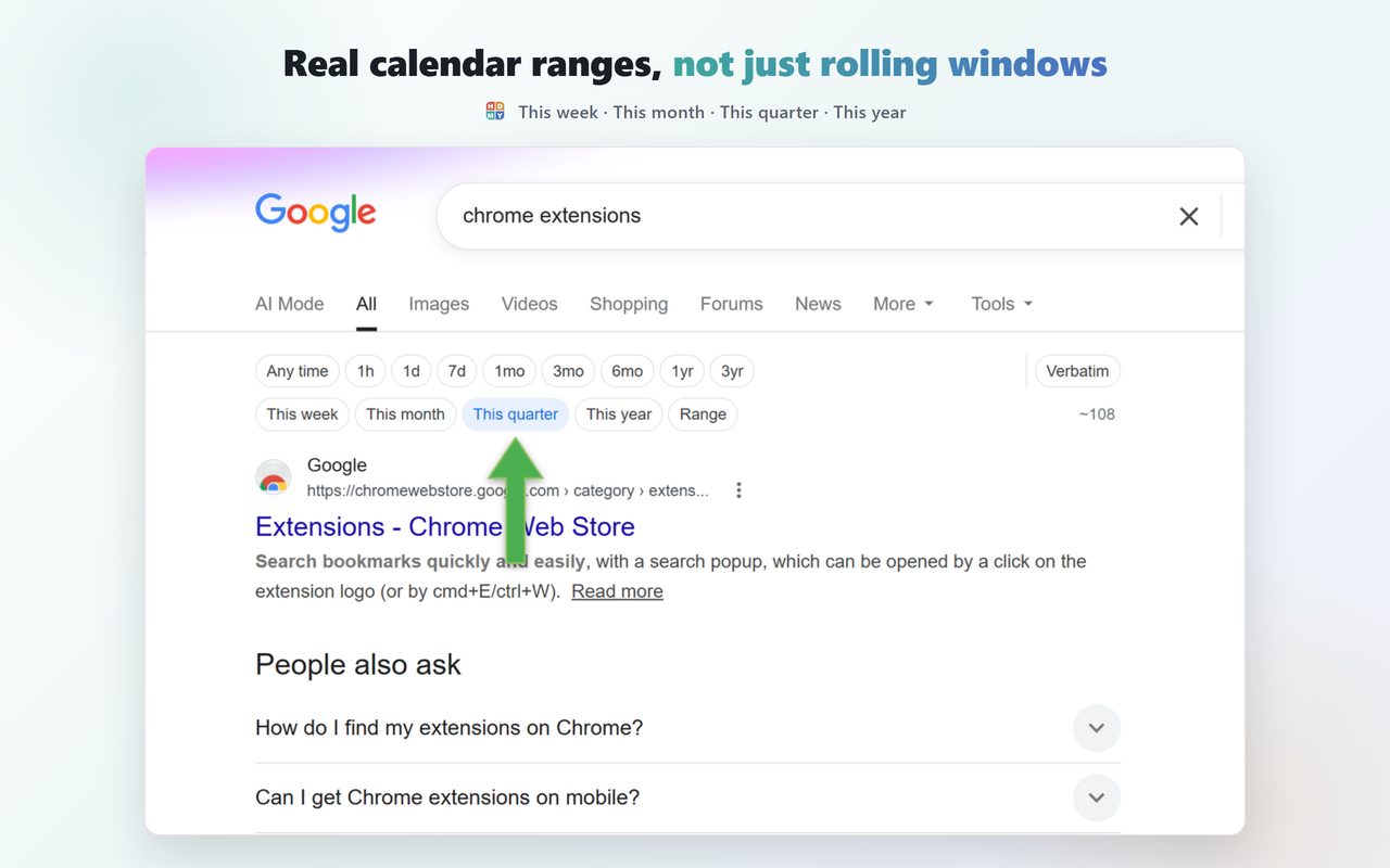 Google 按日期搜索 – 日期筛选栏与自定义时间范围 - 截图 4