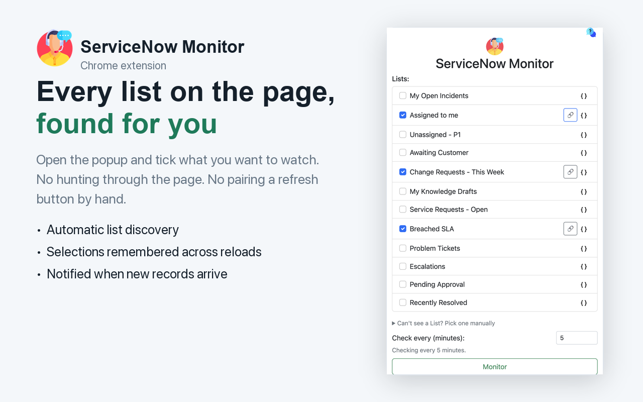 ServiceNow Monitor - 截图 1