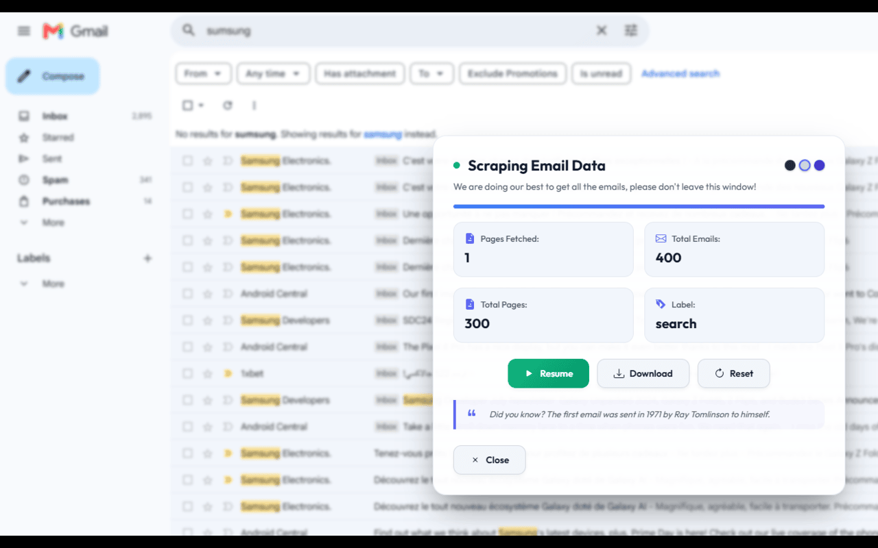 Gmail Exporter - 截图 1