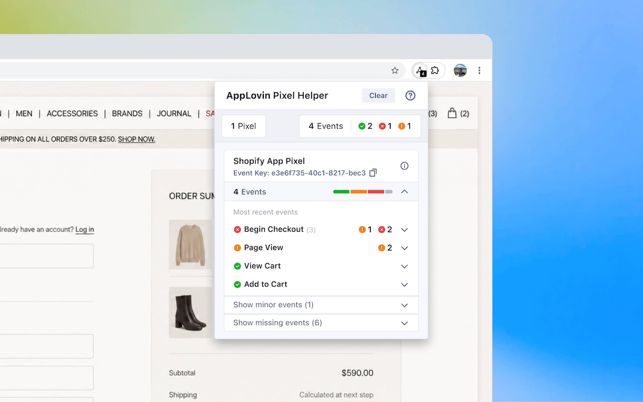 AppLovin Pixel Helper - 截图 2