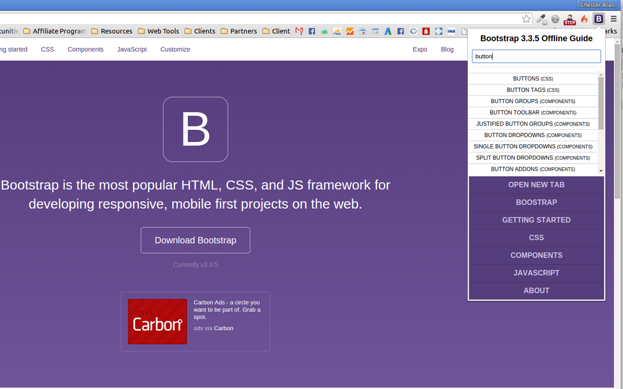 Bootstrap 3.3.5 Offline Guide - 截图 2