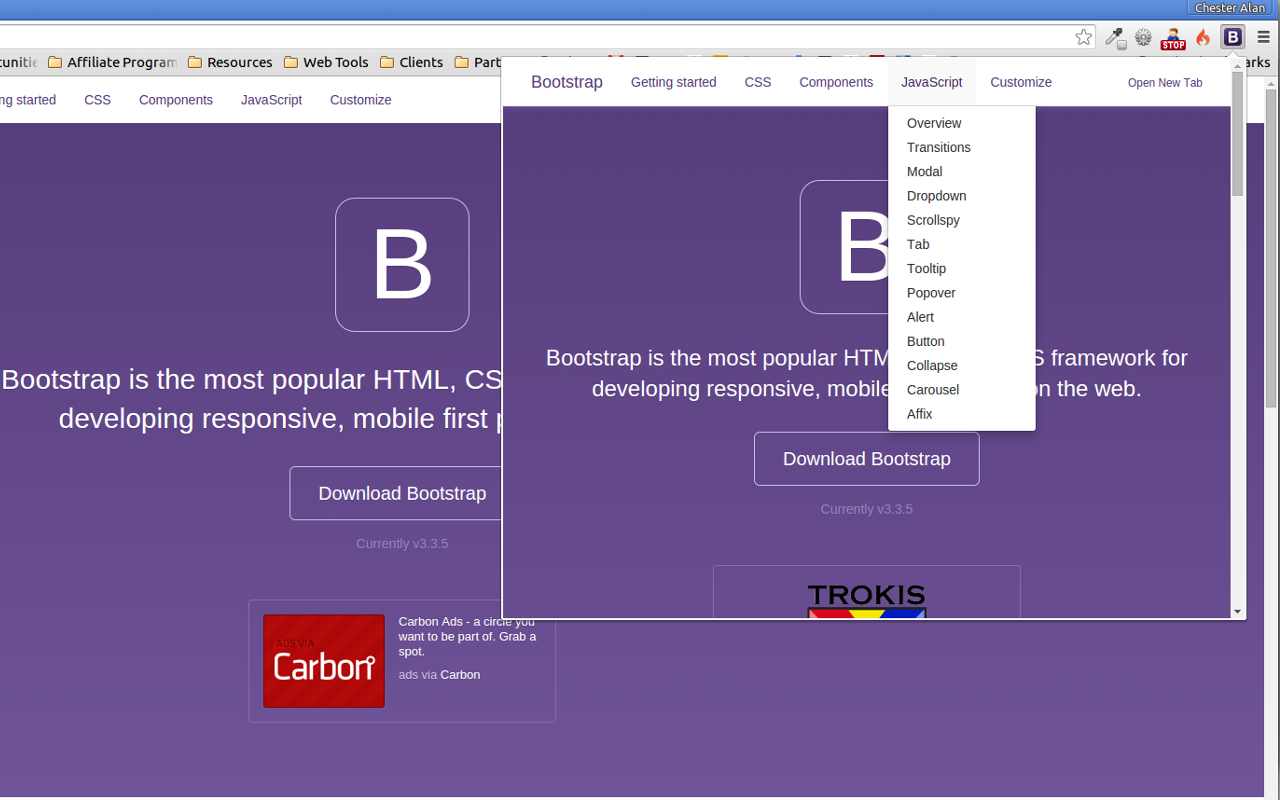Bootstrap 3.3.5 Offline Guide - 截图 5