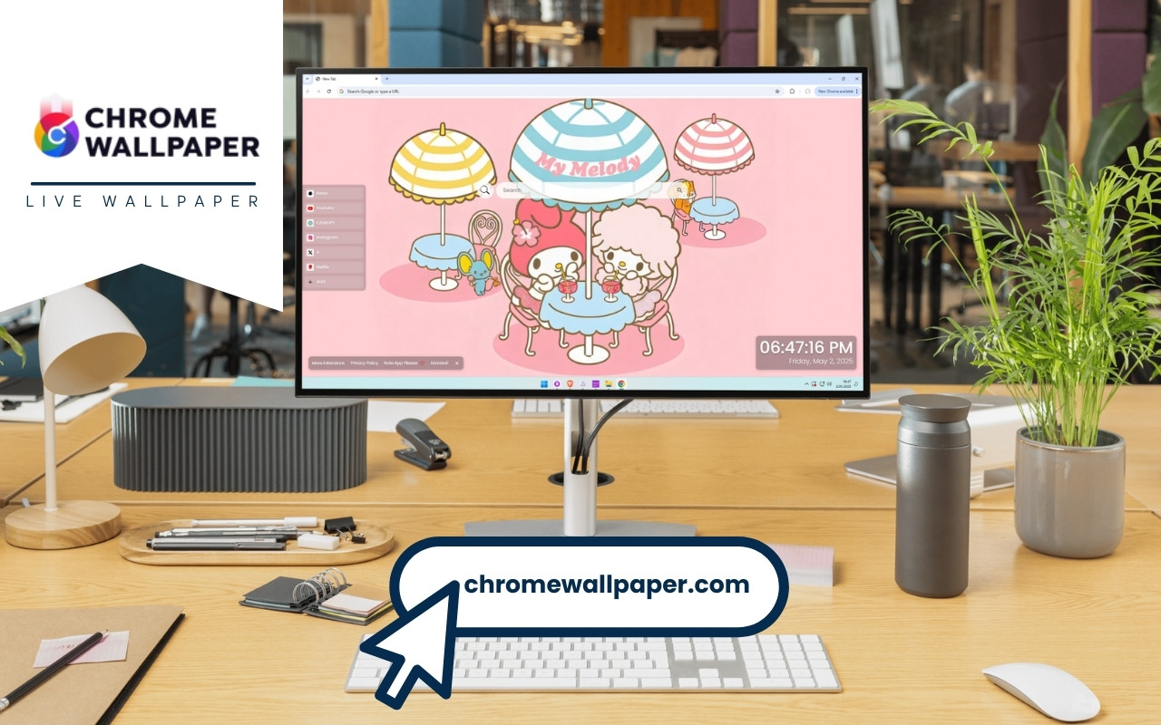 My Melody Cafe Live Wallpaper - 截图 3