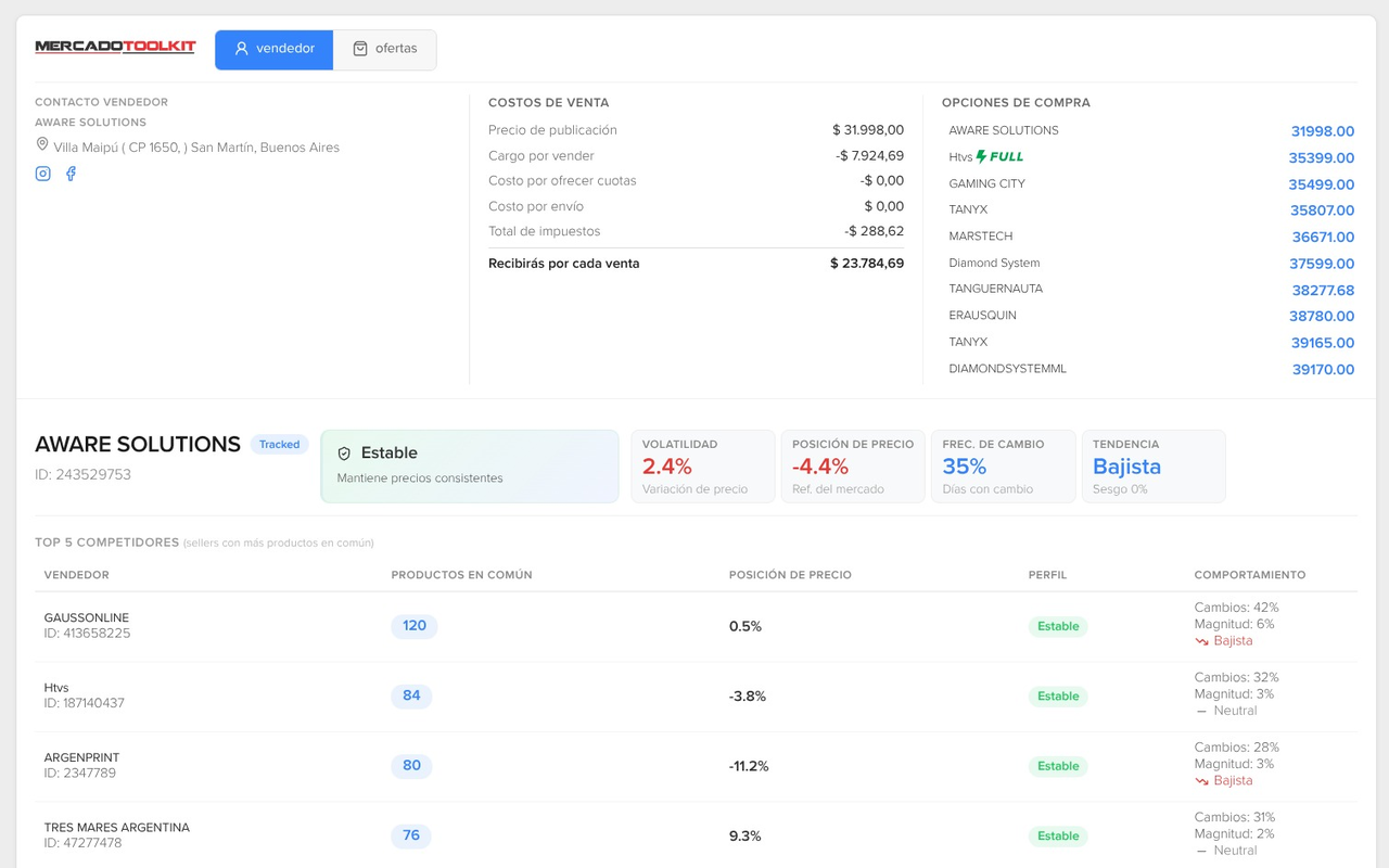MercadoLibre Herramientas con IA - 截图 3
