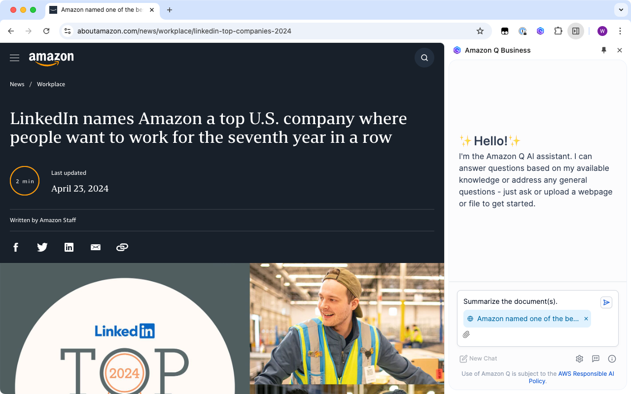 Amazon Q Business - 截图 2
