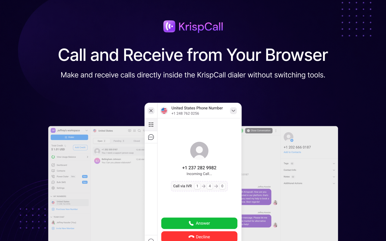 KrispCall Dialer - 截图 2