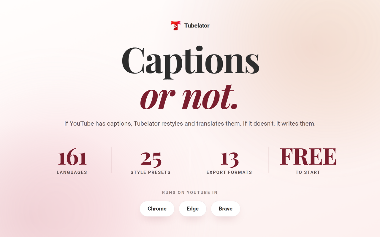 Tubelator: AI Subtitles, Summaries & Transcript Export for YouTube - 截图 5
