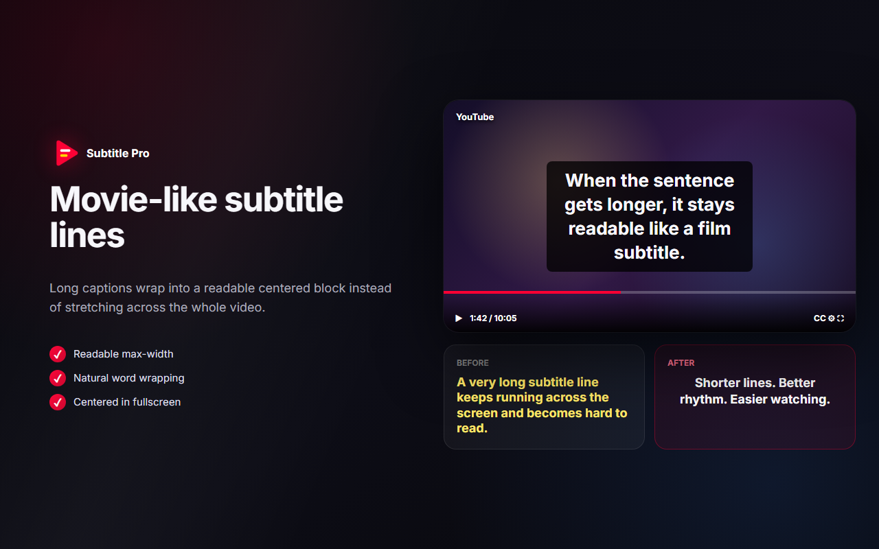 YouTube Subtitle Pro - 截图 3