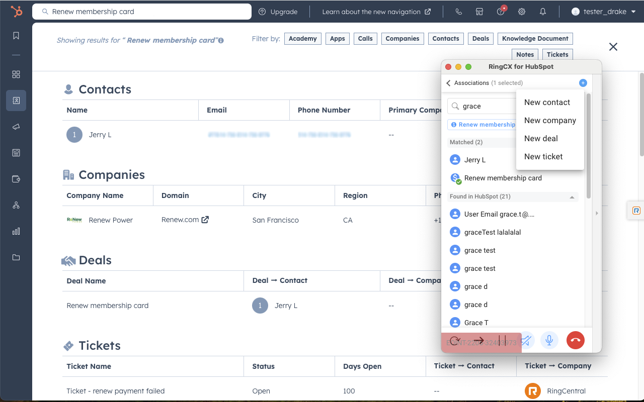 RingCentral RingCX for HubSpot - 截图 2