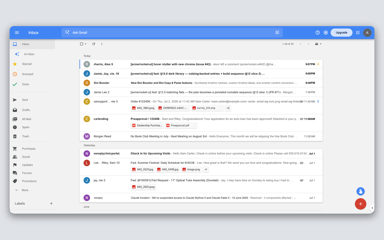 Inbox Reborn theme for Gmail™ - 截图 1